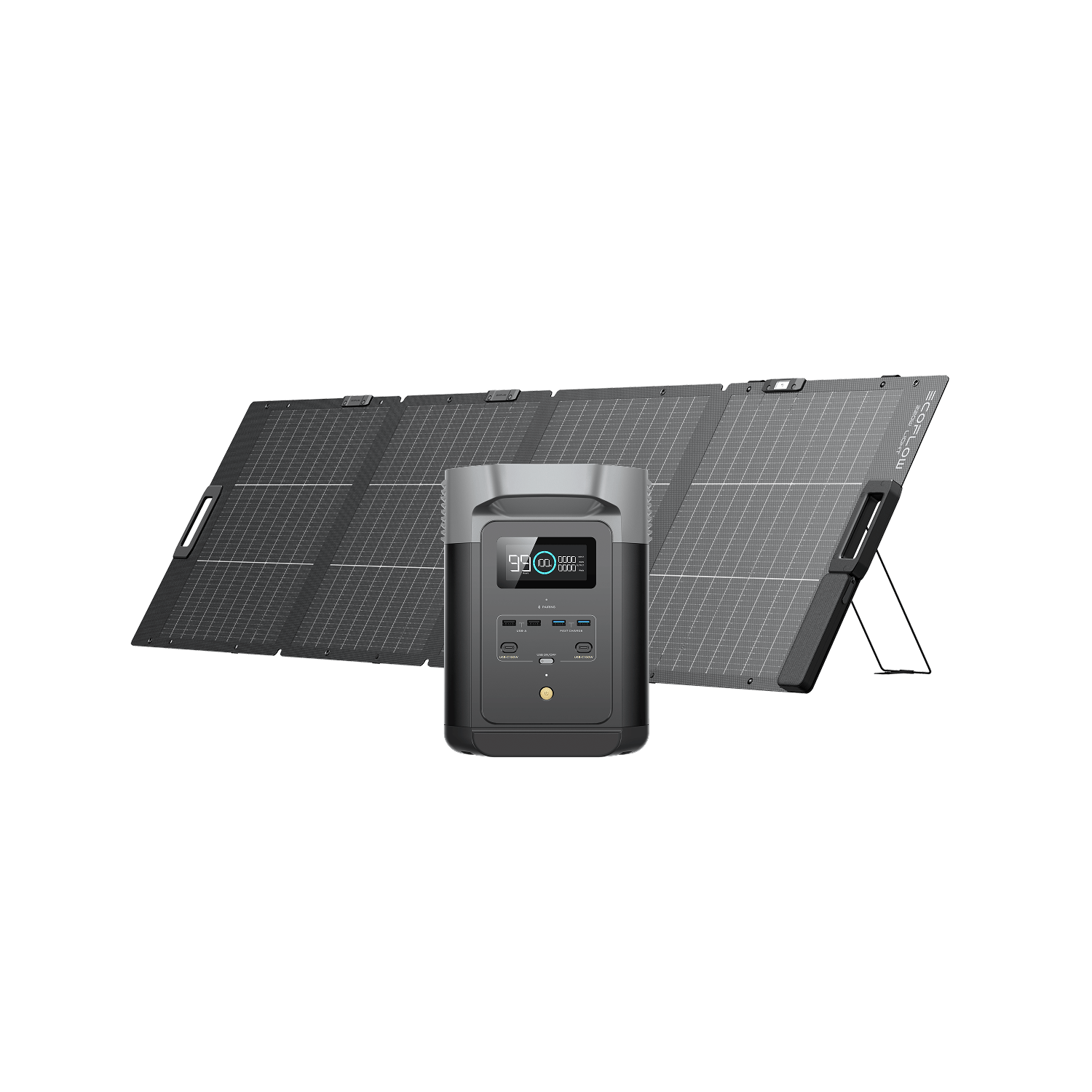 DELTA 2 + Panneau solaire bifacial 220 W