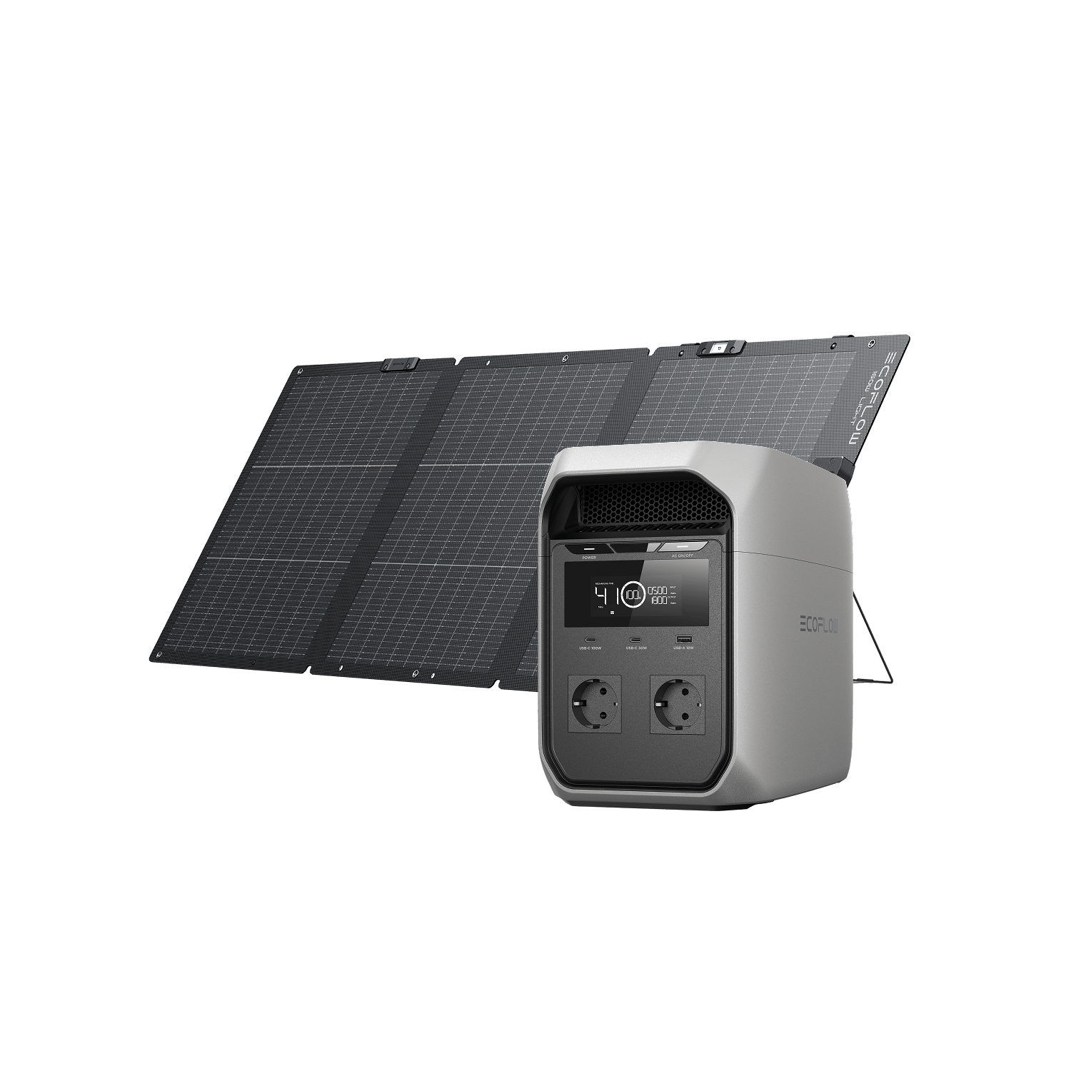 DELTA 3 Classic + Panneau solaire portable léger 160 W