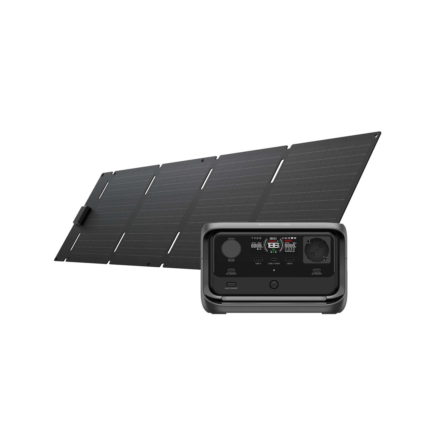 RIVER 3 Plus + Panneau solaire portable de 60 W (USB-C)