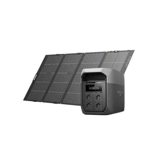 Station électrique portable de la gamme EcoFlow DELTA 3 Max (2 048 Wh) DELTA 3 Max (2 048 Wh) / Panneau solaire portable léger 400 W