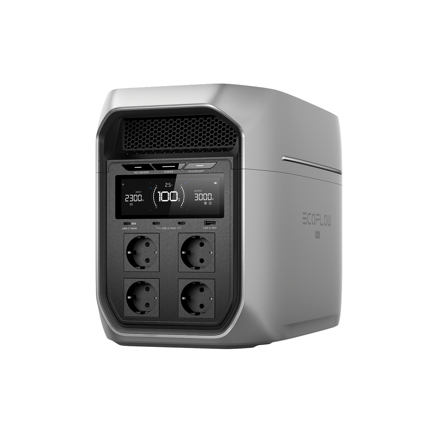 Station électrique portable de la gamme EcoFlow DELTA 3 Max (2 048 Wh) DELTA 3 Max Plus (2 048 Wh) / Sans accessoire